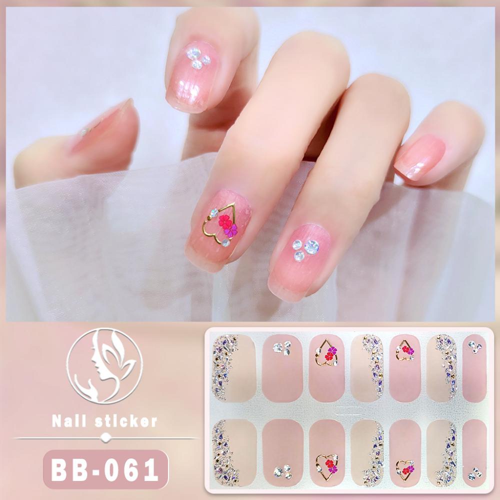 Three-dimensional Waterproof No-bake Gel Nail Polish Film Full Sticker, Spring and Summer Nail Art Film Paper Nail Film Paper