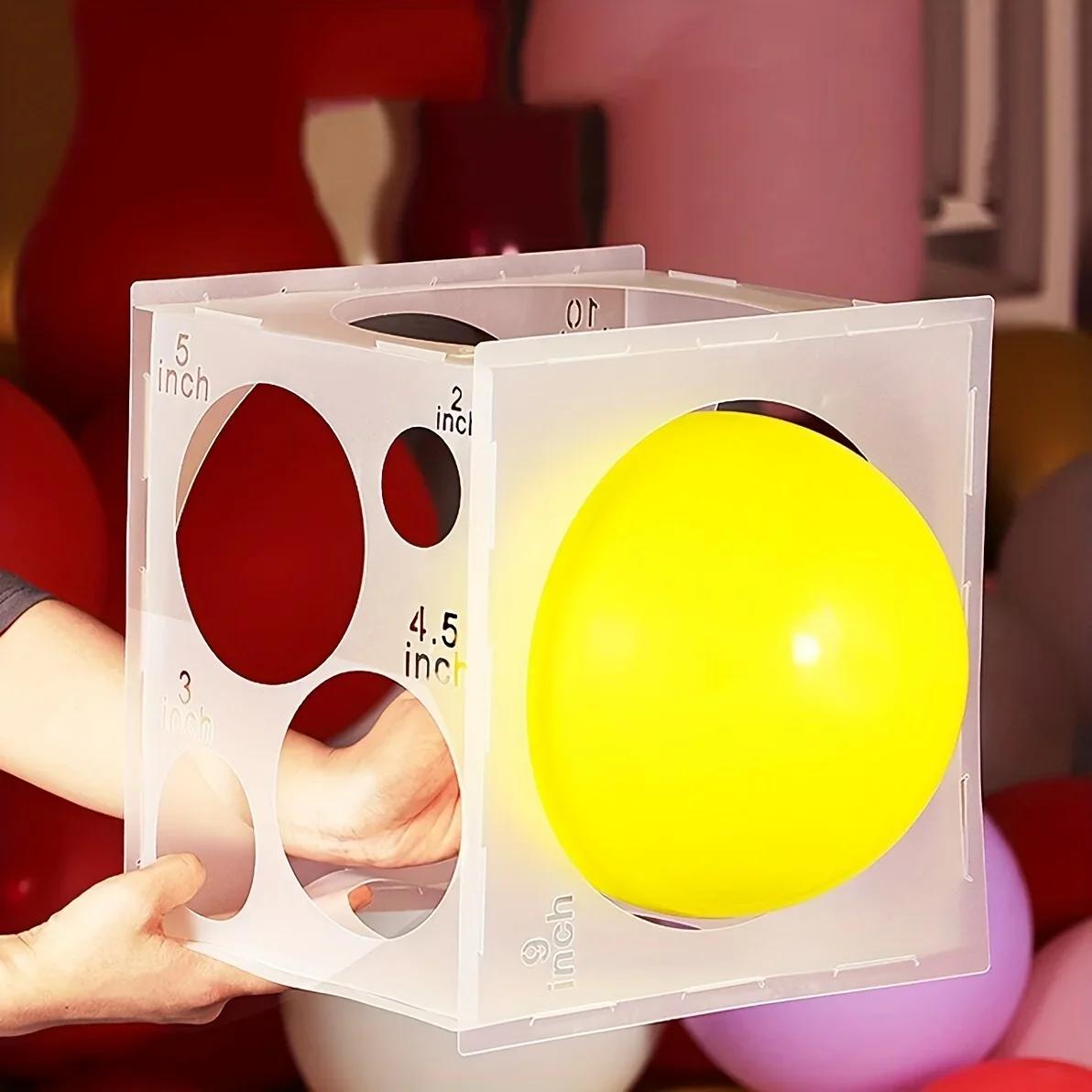 

Folding Balloon Size Measurement Box Template Cube Balloon Size Measurement Tool Wedding Party Balloon Arch Column Decoration Other