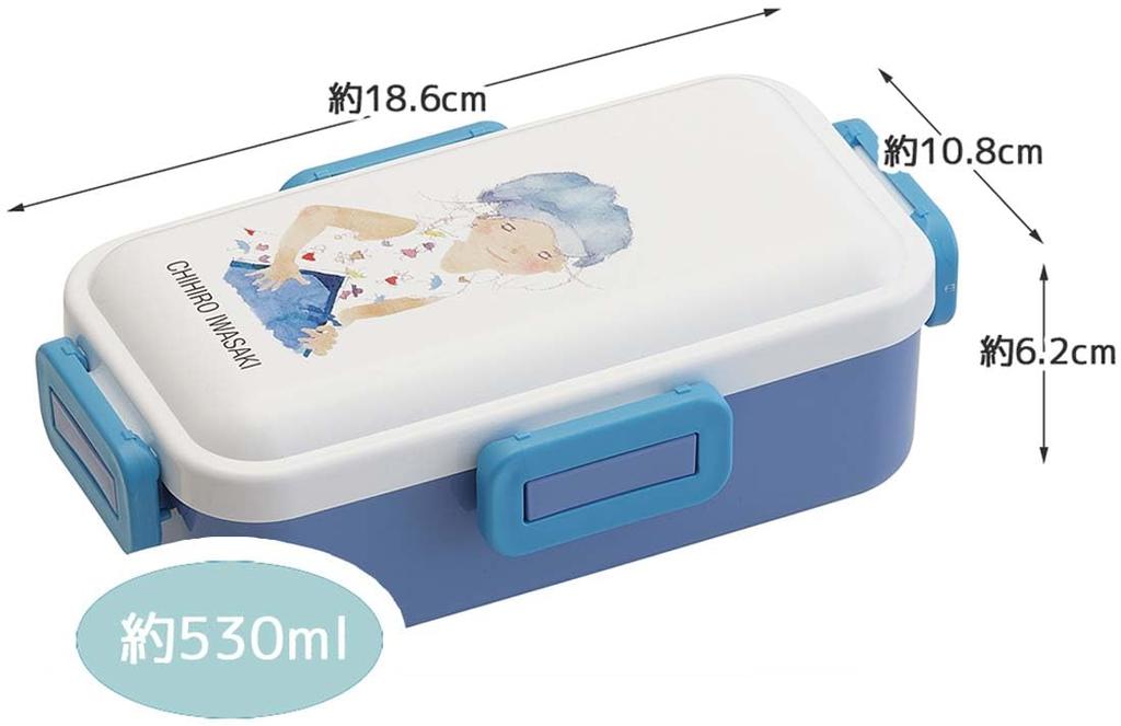 Skater Bento Box 530ml Antibacterial Fluffy Dome Lid For Women Made in Japan Chihiro Iwasaki PFLB6AG