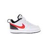 Nike Court Borough 2 Low top Skateboard Shoes Black White Red Baby BQ5453-110