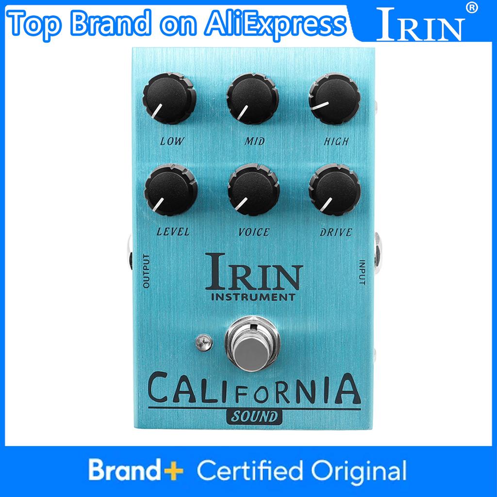 IRIN AN-32 California Sound Amp Simulator Overdrive Distortion Pedal Rock Tones from OD to Dist Pedal for Electric Guitar Effect