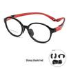 Danyang 9022ET Kids' Retro Round Myopia Glasses - Ultra-light Silicone TR Frame