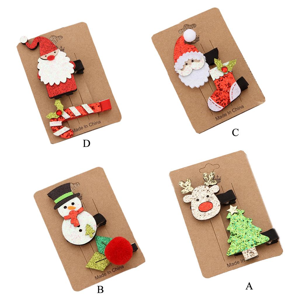 Christmas Hairpin Christmas Barrettes Christmas Hair Clip Santa Headpiece New Year Party Christmas Hair Accessories