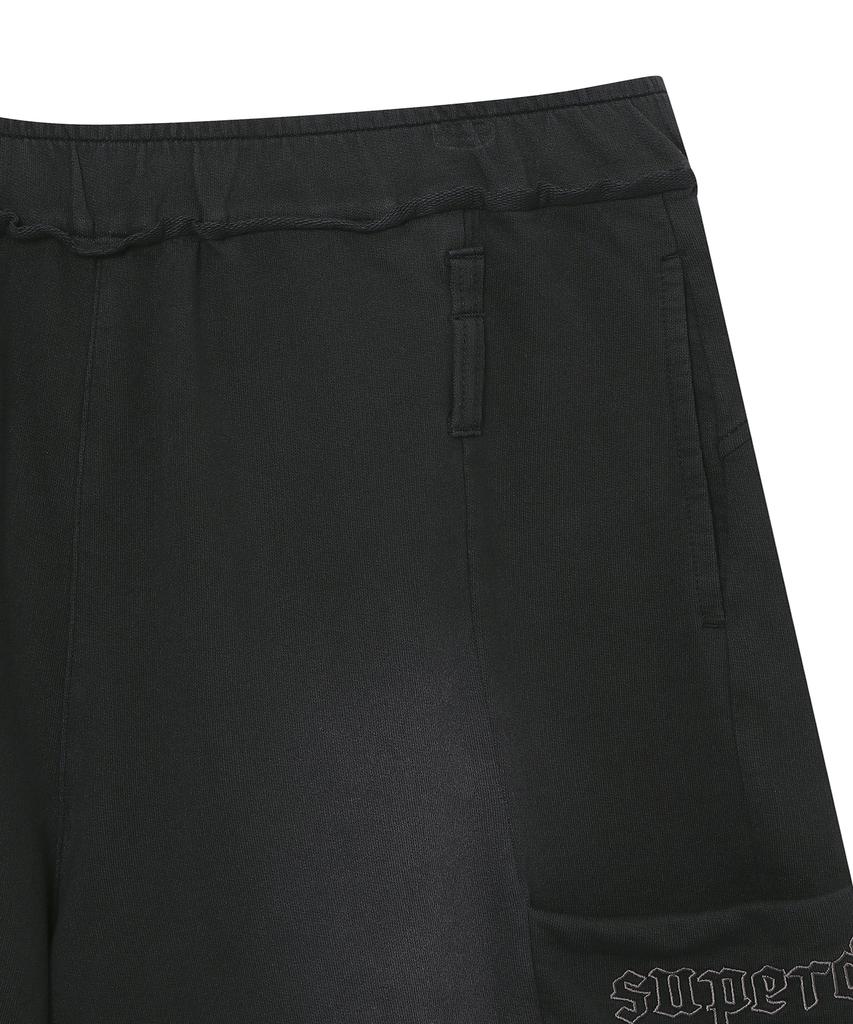 Syupeodeulai Women'S Washed Bermuda Sweatpants Black Sdflrcq48Blk
