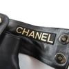 Tolle CHANEL Kurzstiefel schwarzes Leder Damen 38.5 G39566 Gebraucht