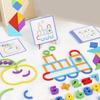 Wooden Creative Sticks And Rings Puzzle Tangram Puzzle Intelligence Game Montessori Educational Toys For Children 3 Year Old