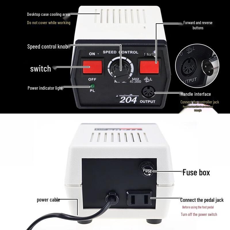 Mini Engraving & Grinding Machine with Wood Carving Set CN plug (adapter included)