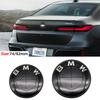 For BMW E46 82mm Hood F10 74mm Trunk Emblem 7Pcs Full Black Carbon Fiber Badge Set E90 68mm Wheel F30 Steering G20 X5 M4 Auto