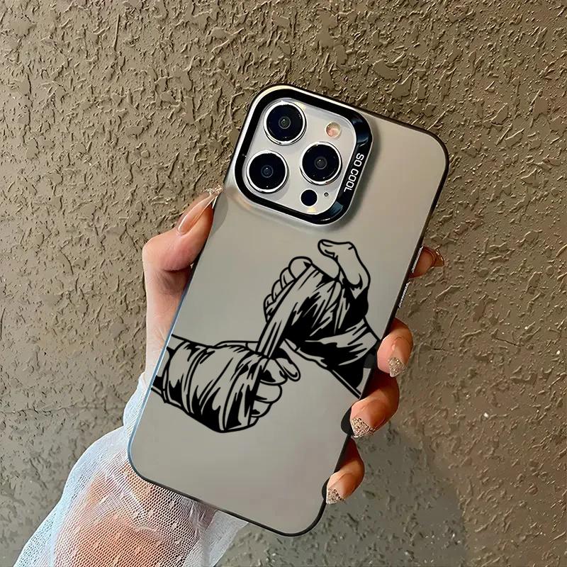 Boxing Girl Personalized Electroplate IMD Phone Case For Xiaomi Redmi Note 14 13 12 11 10 Pro Plus 4G 5G 12S Redmi 14C 13 Cover