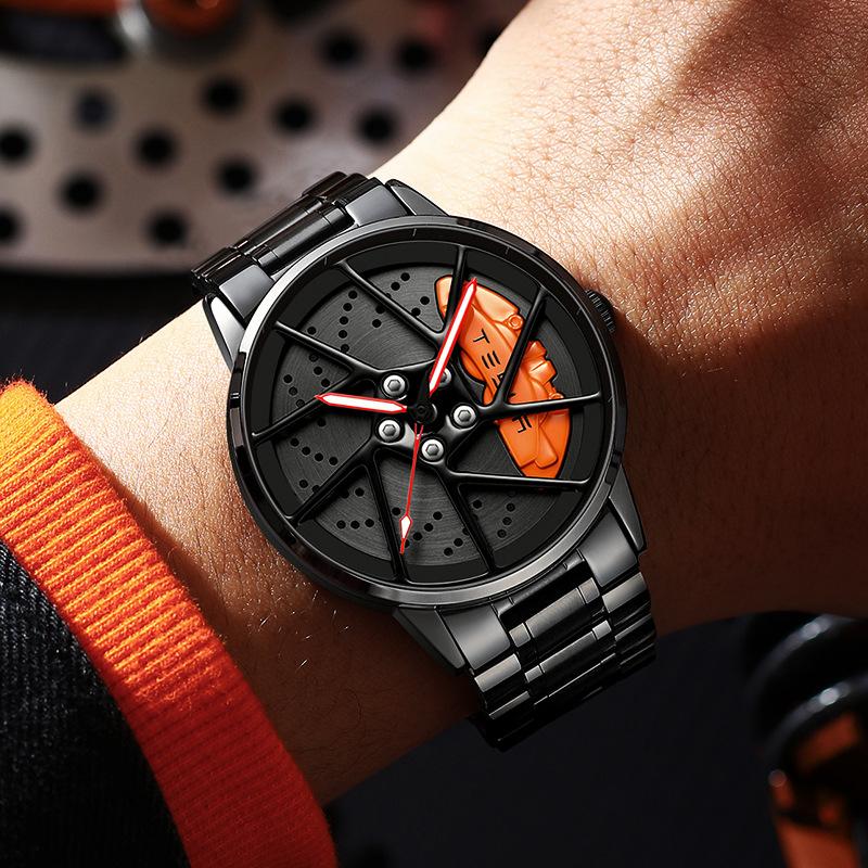 Ceas cu roți SVJ Ceas tridimensional pentru bărbați Ceas pentru bărbați de calitate superioară Ceas autentic pentru bărbați Ceas cu cuarț