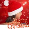 Knitting Plush Ball Soft Beanie Cloth Accessories Santa Hat Warm Knitted Christmas Hat  Men