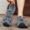 Fashion 2025 New Vintage Men's Sport Sandals Summer Outdoors Hiking Mesh Shoes Breathable Fashion Casual Sneakers Soft Bottom Male Flats
