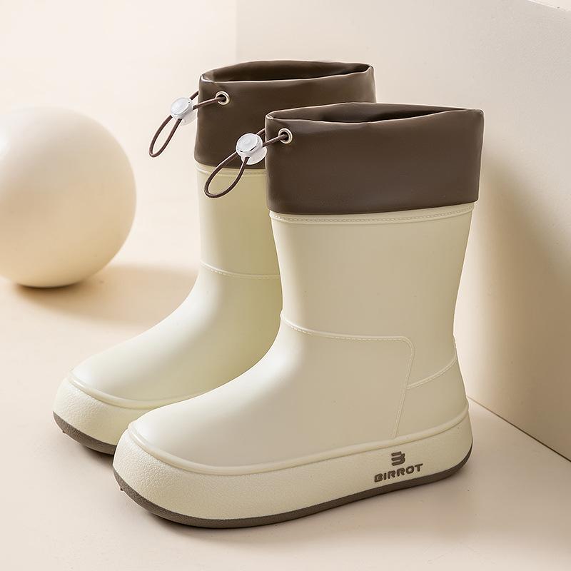 Water Shoes Japanese Rain Shoes Girls Fashion Wear Women's Foreign Style Rain Boots Adult Medium Tube Waterproof Boots