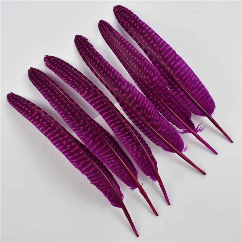 

100Pcs/Lot 15-20cm Pearl Spotted Pheasant Feathers for Crafts Jewelry Creation Accessories Diy Wedding Party Decoration Feather