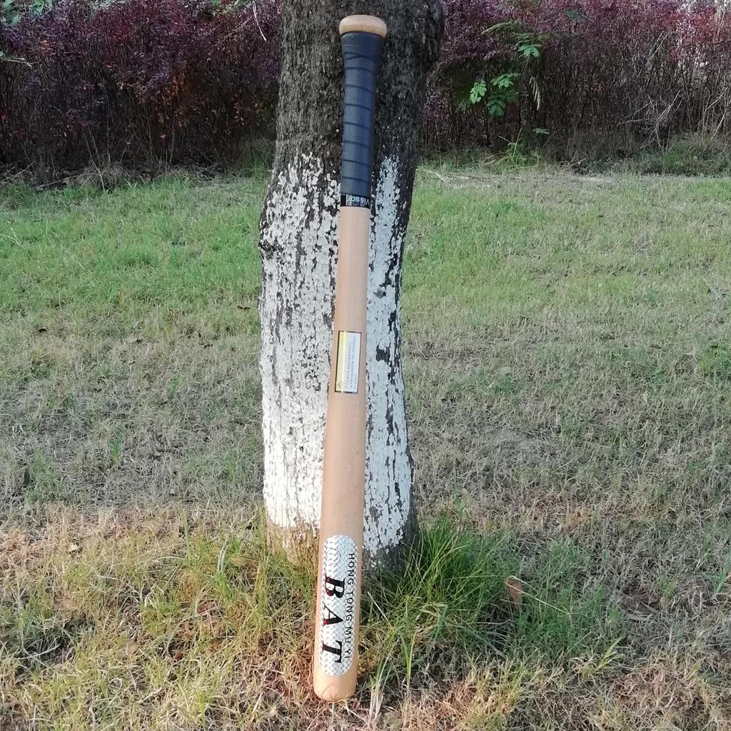 Kij baseballowy i softballowy z litego drewna bukowego: Pogrubione do użytku w nagłych wypadkach