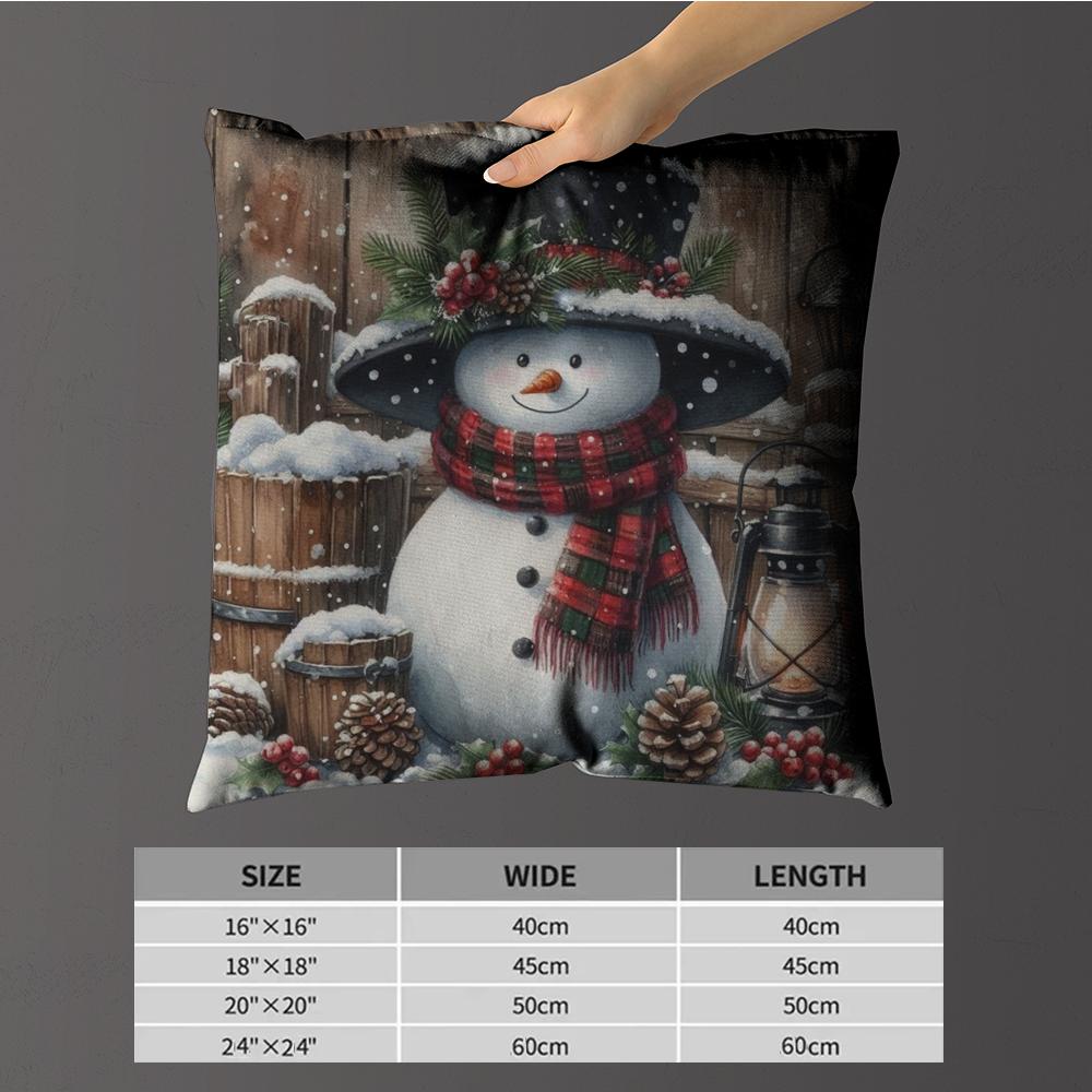 Pillow Case Luxurious Home Office, Sofa Decorative Multi Sized Car Seat Cushions, Pillowcases Retro Snowman Cute