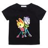 The Creature Cases Cartoon Print Children's T-shirts Cotton Short Sleeve Cute Boys Girls Tees Casual Crew Neck Tops for Summer