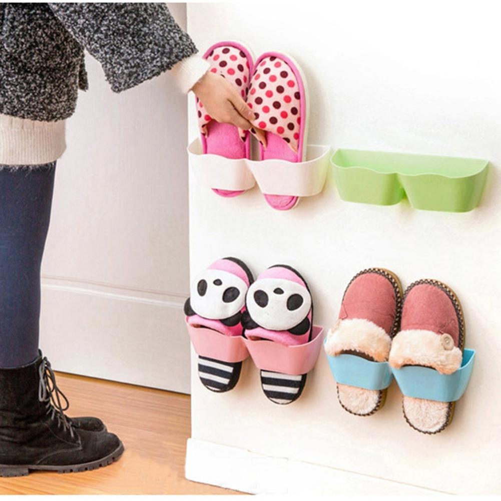 Wave Stereo Rack Wall Shelving Bathroom Hanging Shose Storage Rack