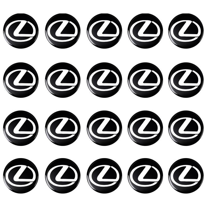 14mm Aluminum Car Remote Key Sticker Emblem Auto Accessories For Lexus ES RX NX LS UX LM LX GX LC RZ IS CT GS RC HS SC TX LBX