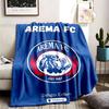 Arema FC Thema Personalisierte Outdoor Flanelldecken Weich Und Geeignet Für Alle Jahreszeiten Perfekt Für Sofas Betten Und Camping