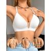 Women's Multi-Way Beauty Back Bra Sexy Backless Halter Bra Plus Size Push Up Brassiere