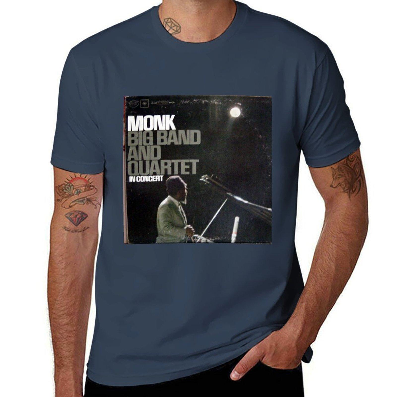 Monk Big Band Quartet In Concert Tshirt Fashion Print Casual Short Sleeve S