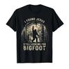 I Found Jesus Still Looking for Bigfoot Funny Christian Tshirt For Men Women 100 Cotton T Shirts Short Sleeve Tops 04103