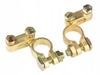 BRASS PLATED BATTERY CLAMPS 2 PCS