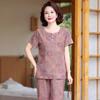 Elegant Women's Summer Short-Sleeve T-Shirt & Pants Set