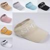 Womens Summer Sun Hat With Letter Embroidery And Uv Protection For Outdoor Wear