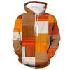 New Men's Graphic Plaid Color Block 3D Hoodies Sweatshirt Outdoor Long Sleeve Tracksuit Casual Sports Training Jogging Pullovers