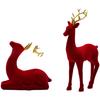 Decorative Resin Reindeer Set for Holiday Tabletop and Home Seasonal Deer Ornaments To Add Seasonal Warmth and Charm