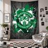 Hibernian FC Wandteppich Heimdekoration Wandbehang Tuch für Schlafzimmer Wohnzimmer Hintergrund