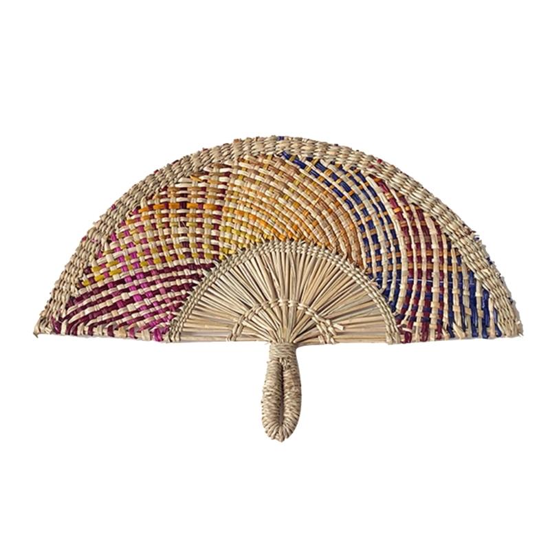 

Соломенный веер настенное украшение трава плетеный вручную веер подвесные украшения для спальни X3UC