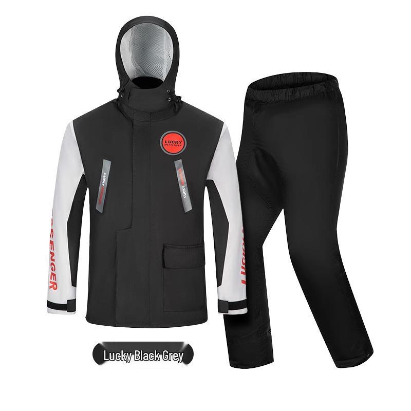 

Мужской непромокаемый мотоциклетный дождевик - Раздельный костюм и ветровка для райдера на вынос XL