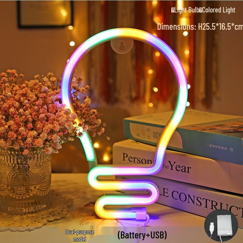 Trendy LED Neon Night Light Sign for Wall Décor