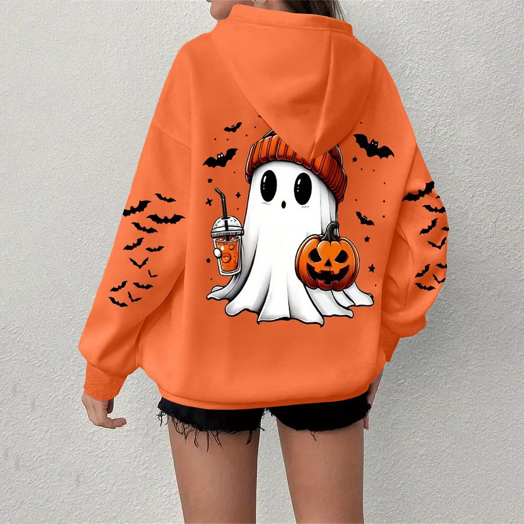 Women's Sweatshirt Casual Long Sleeve Atmosphere Top Loose Popular Round Neck Pullover Sweatshirt Top