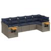 VidaXL Salon de Jardin avec Coussins 7 pcs, Canapés de Patio, Ensemble de Meubles, Mobilier de Terrasse Exterieur, Gris 3227111