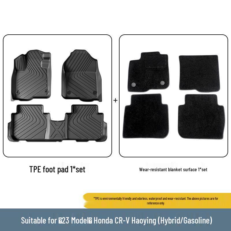 All-Weather TPE Floor, Seat Back, and Trunk Mats for 2018-2025 Honda CR-V