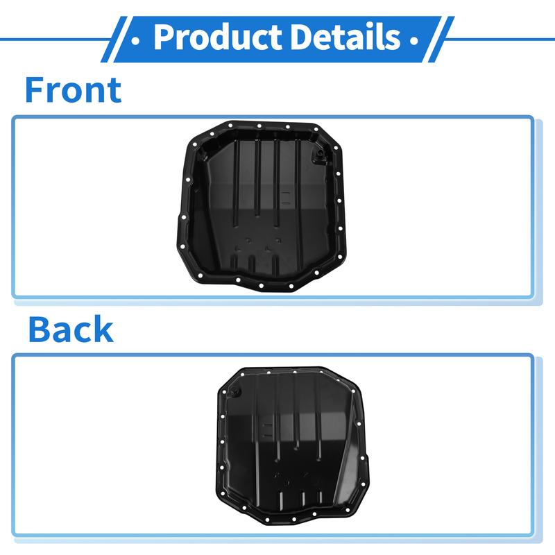 X Autohaux 1 Pc No.3510620032 Engine Oil Pan for Toyota RAV4 2015 Steel Black