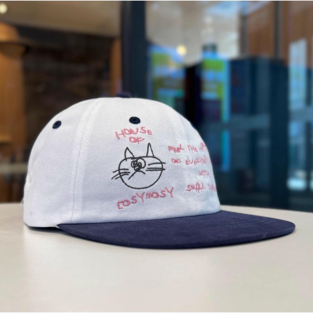 

5 Panel Vintage Cotton Mesh Embroidery Cap For Men Women Unisex Outdoor Camping Streetwear Casual Adjustable Fashion Hat темно-синий