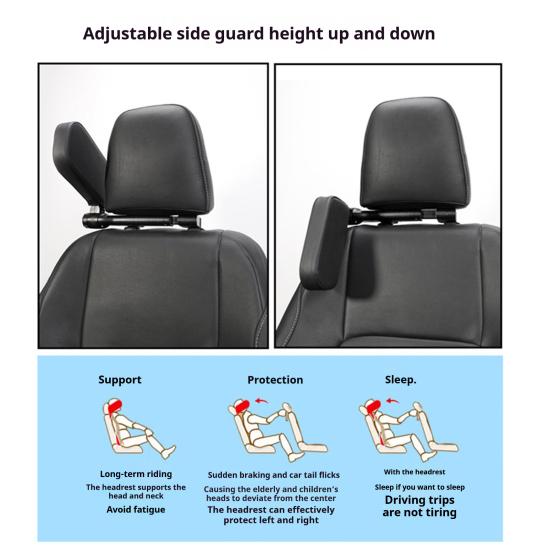 Car Neck Headrest Pillow Cushion Adjustable Design Universal Simple Installation