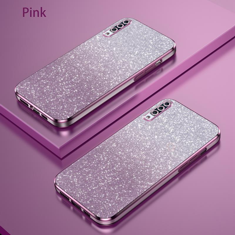 A 50 70 30 20 Luxus Gradient Glitter Plating Fall für Samsung Galaxy A50 A70 A30 A20s A7 2018 A11 Silikon zurück Abdeckung A50s A30s