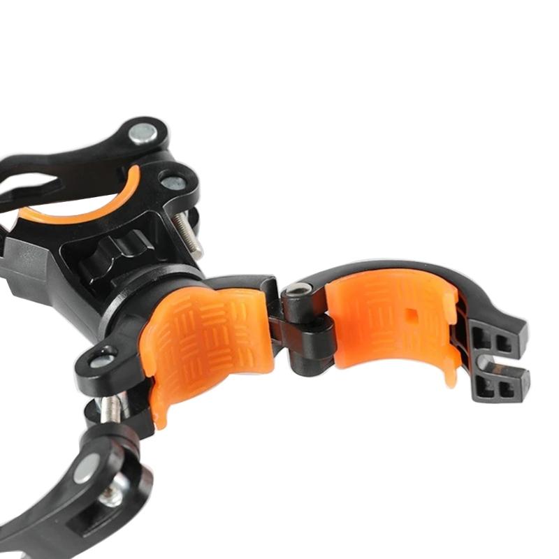 Bike Flashlight Stand 360°Rotatable Bicycles Light Brackets Torches Clip Adjusted Bicycles Front Torches Mount Enduring