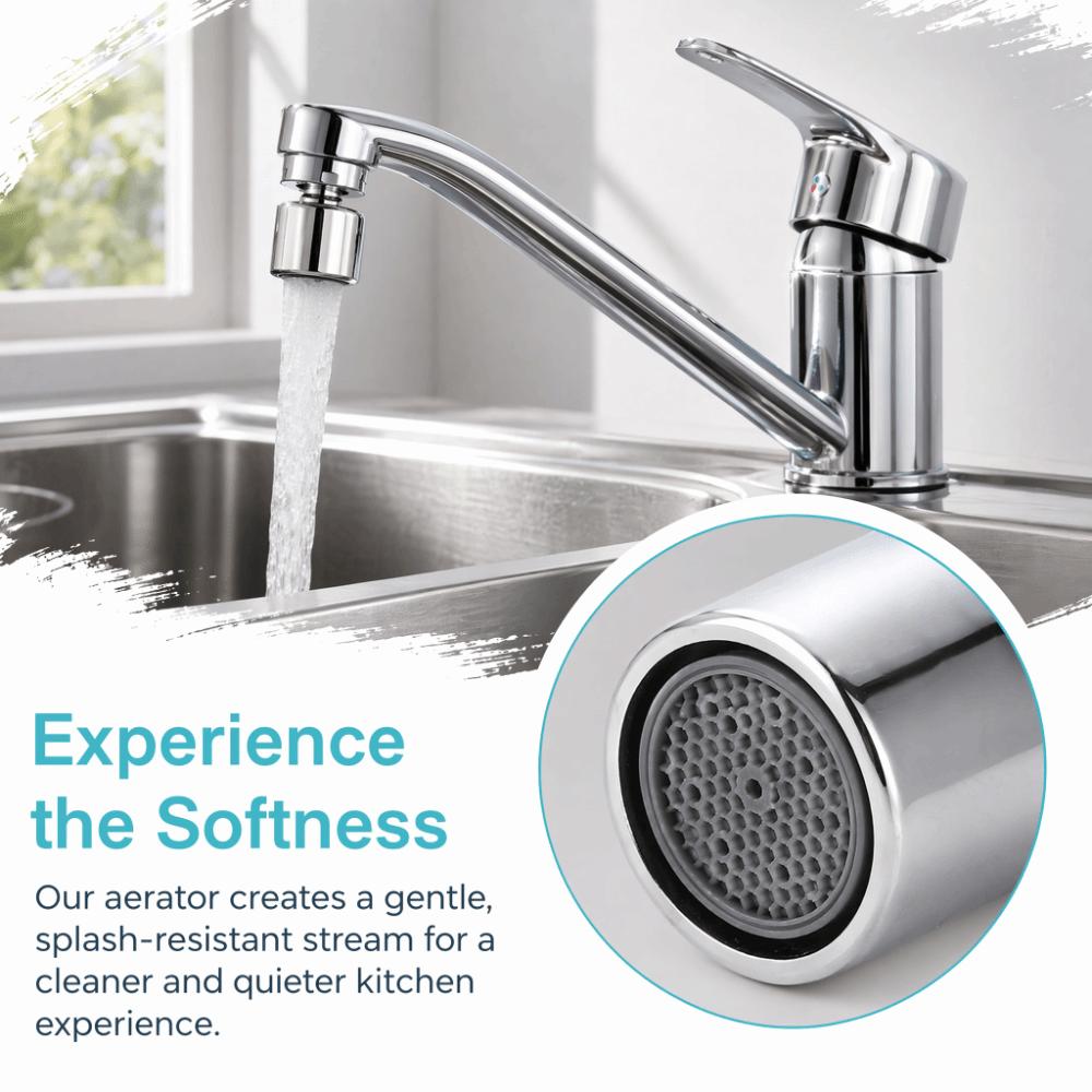 ABS Faucet Aerator 360-Degree Rotating Faucet Accessories Practical Faucet Bubbler RV R4021