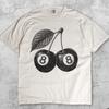 8 Ball Cherry Retro T-Shirt, Vintage Pool Ball Fruit Tee, Artistic Graphic Shirt, Y2K Aesthetic Top, 90s Streetwear Unisex Gift