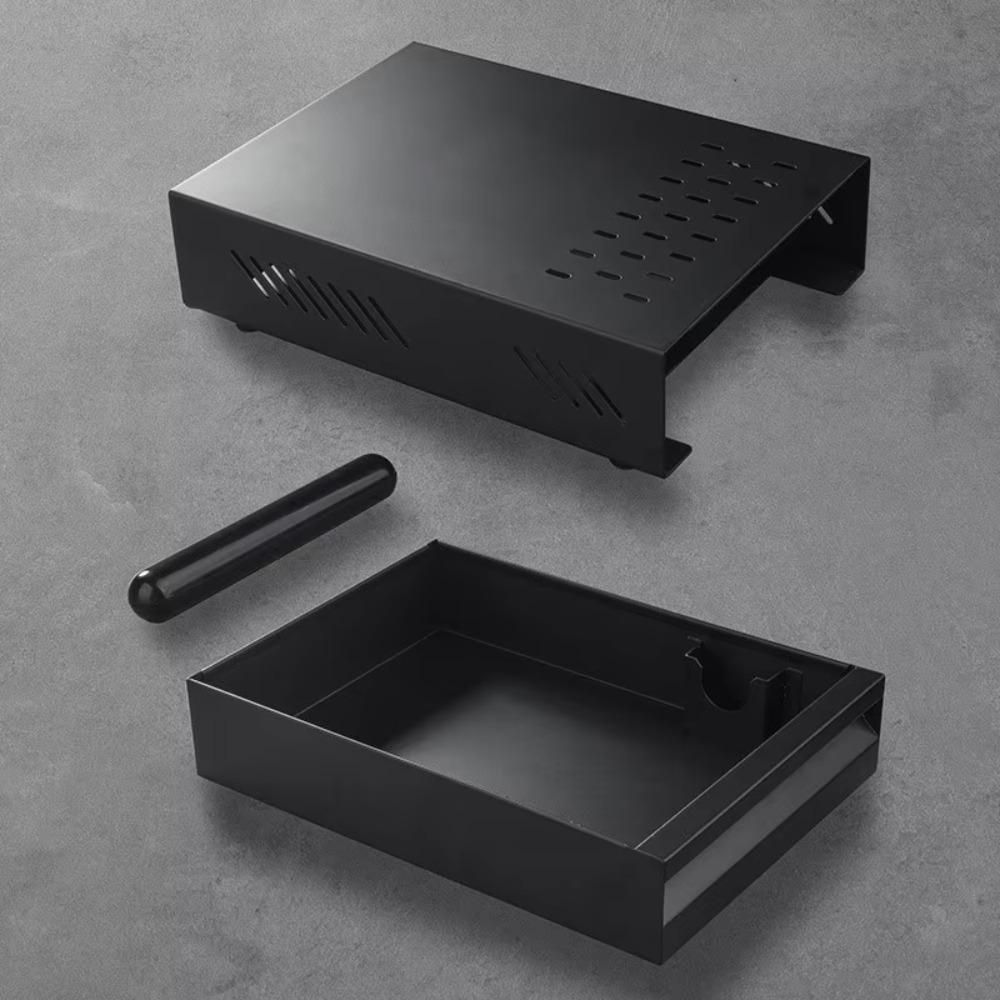 Rectangular Drawer Design Coffee Knock Box Detachable Stainless Steel Coffee Knock Case Rustproof Large Capacity
