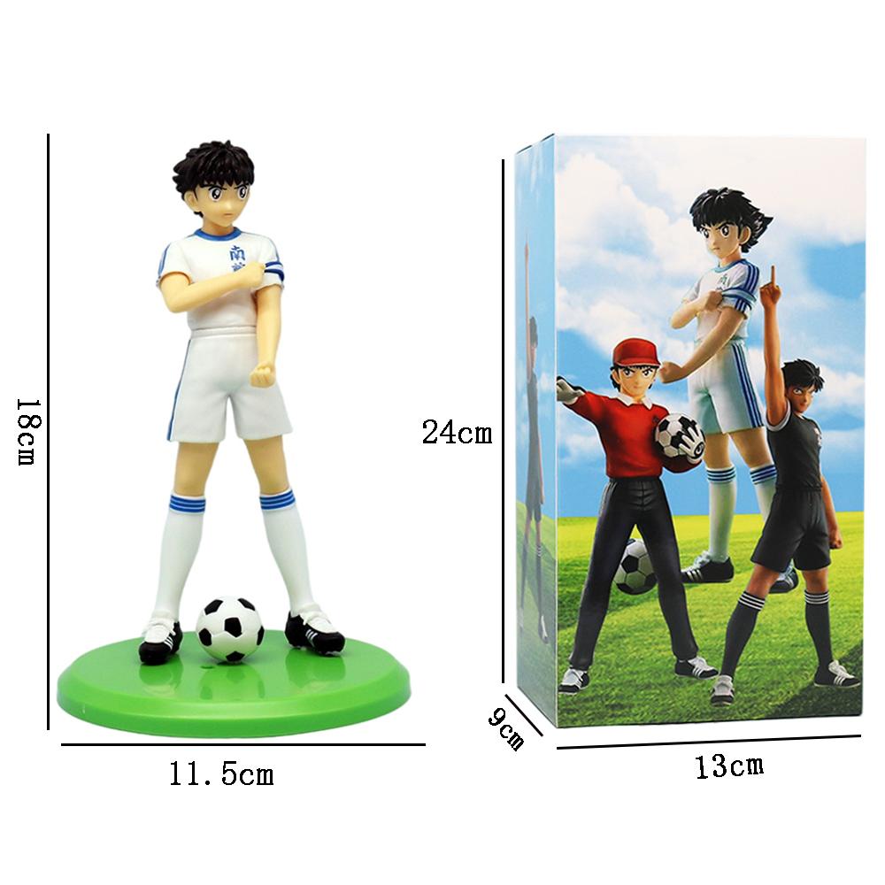 Anime Captain Tsubasa Ozora Action Figures Hyuuga Kojirou/Wakabayashi Genzou Figurine Model Toys Gift PVC Poseable Articulated Scale Detailed Movable