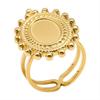 Neuer Offener Verstellbarer Ring Blatt Schlange Herz Echt Vergoldeter Edelstahl Ringe Für Frauen Männer Zubehör Mehrschichtiger Schmuck