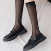 Ultra-Thin Summer Transparent Black Silk Calf Socks for Kids - Trendy, Slimming, and Versatile Style